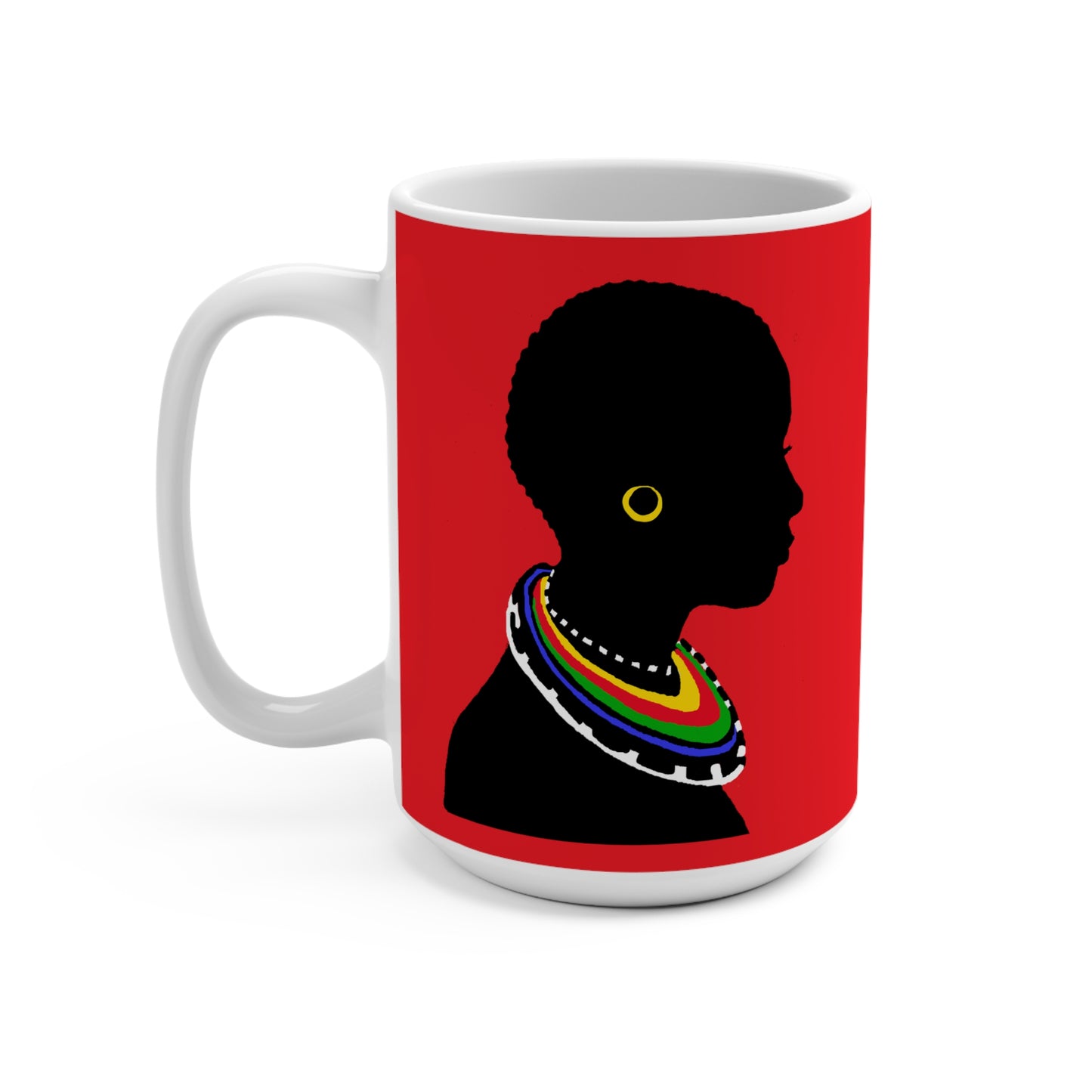 Tribal Mug Red 15oz