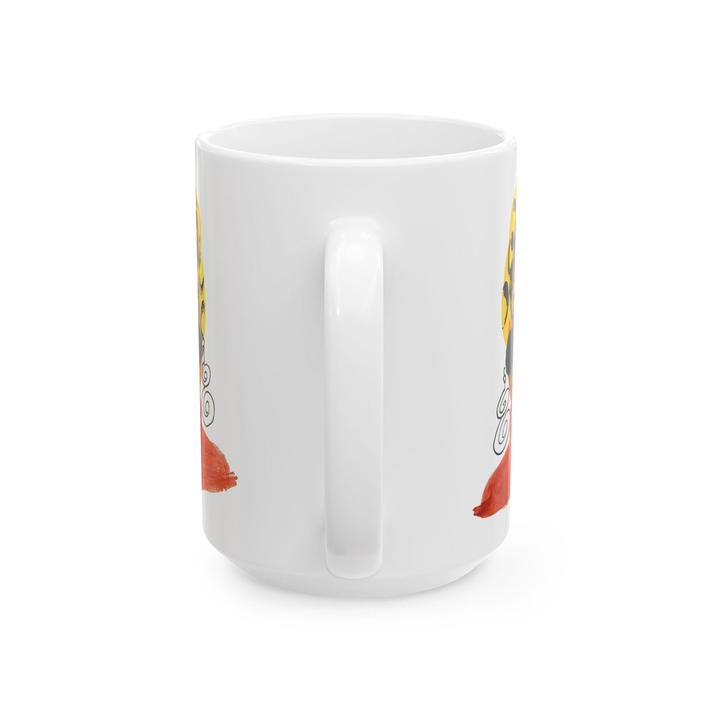 Yellow Turban Diva Ceramic Mug, (11oz, 15oz)