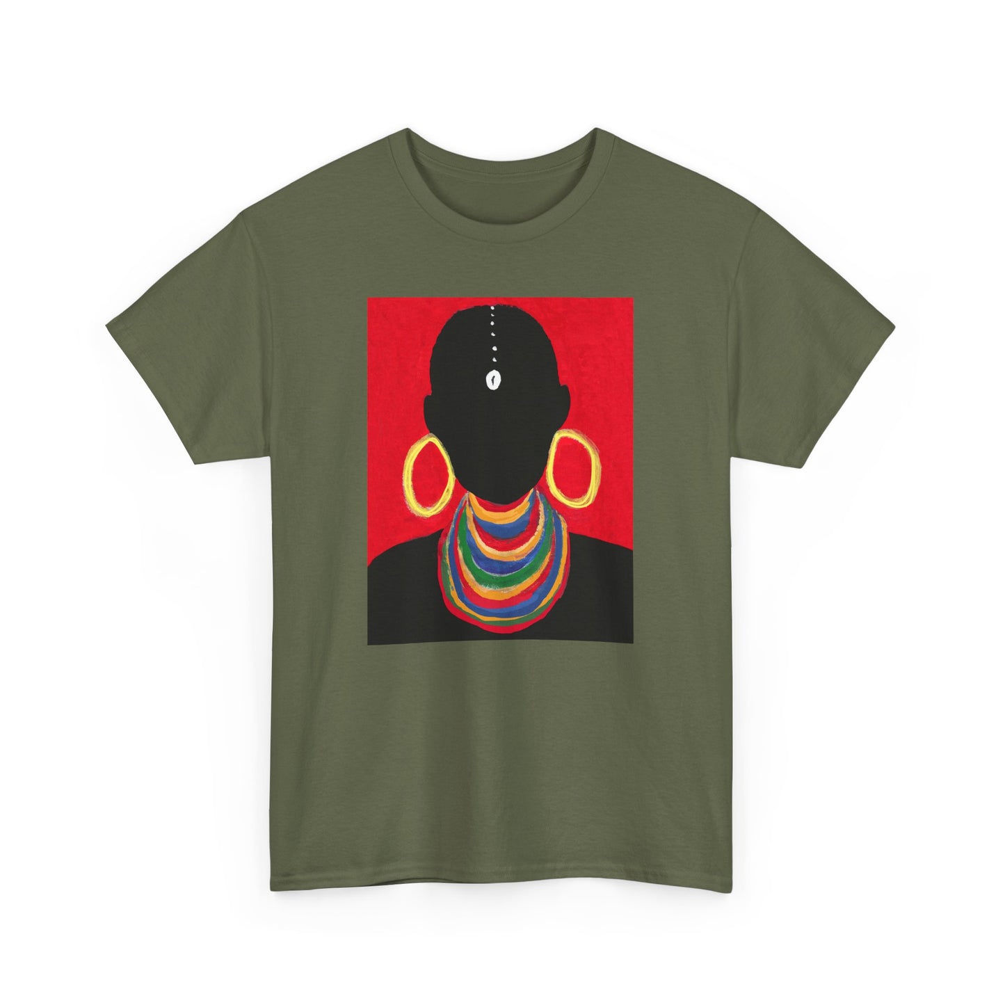 The Masai Woman Art UNISEX Adult Cotton Tee