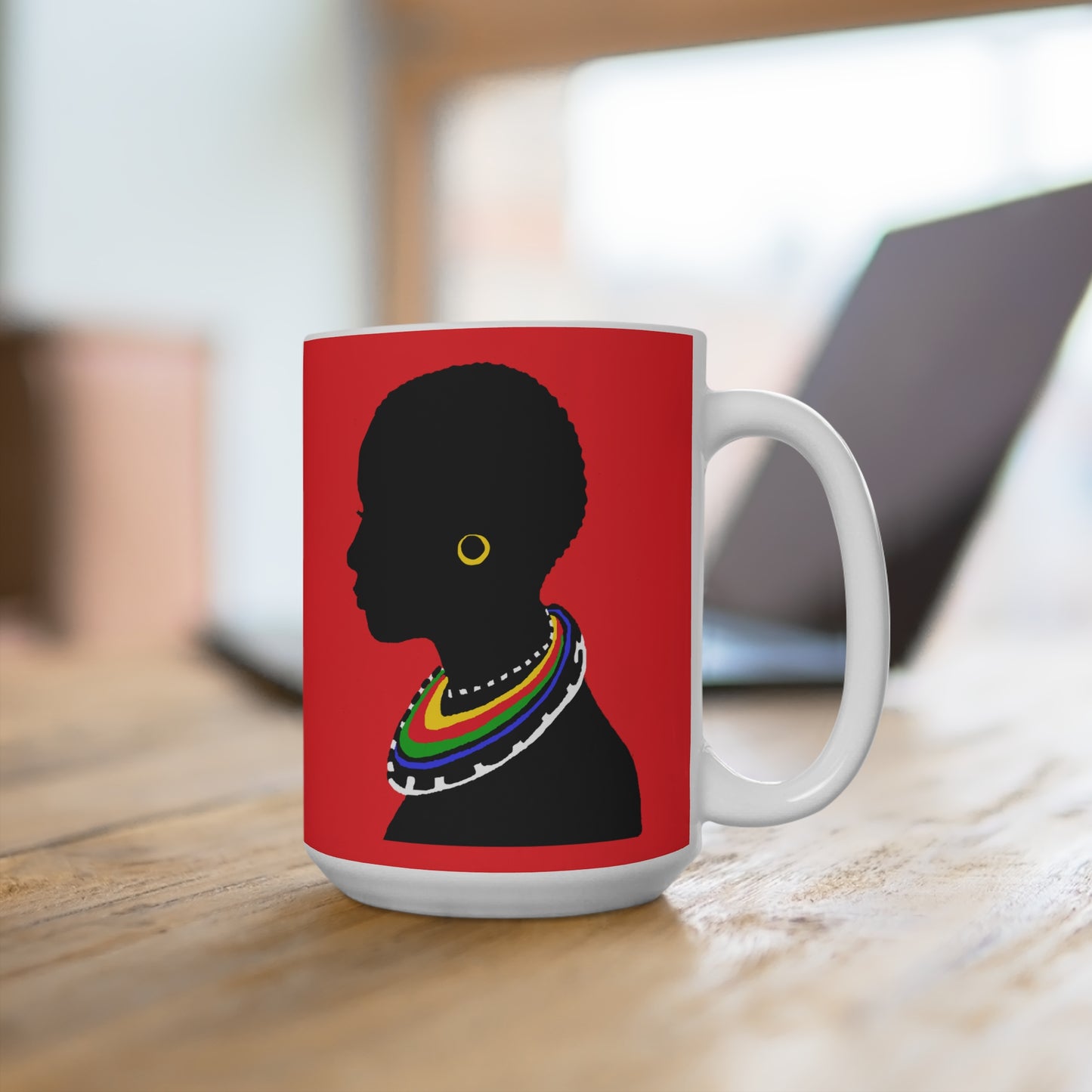 Tribal Mug Red 15oz