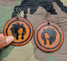 Load image into Gallery viewer, Lioness Leather Earrings