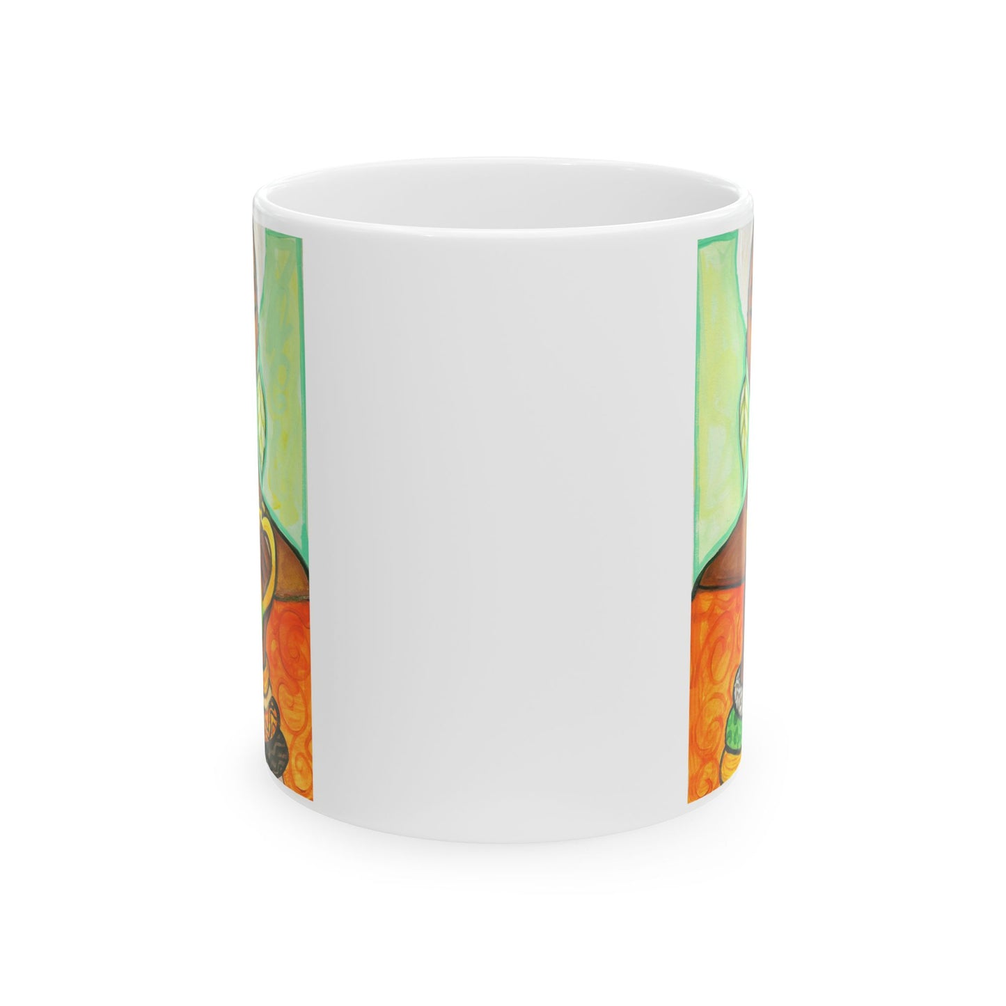 Turban and Tea Ceramic Mug, (11oz, 15oz)