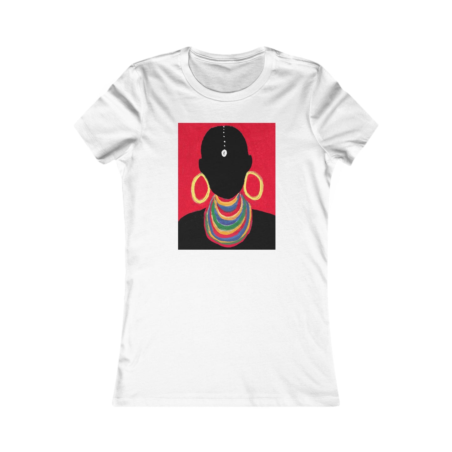 The Masai Woman Art Fitted Women's Tee