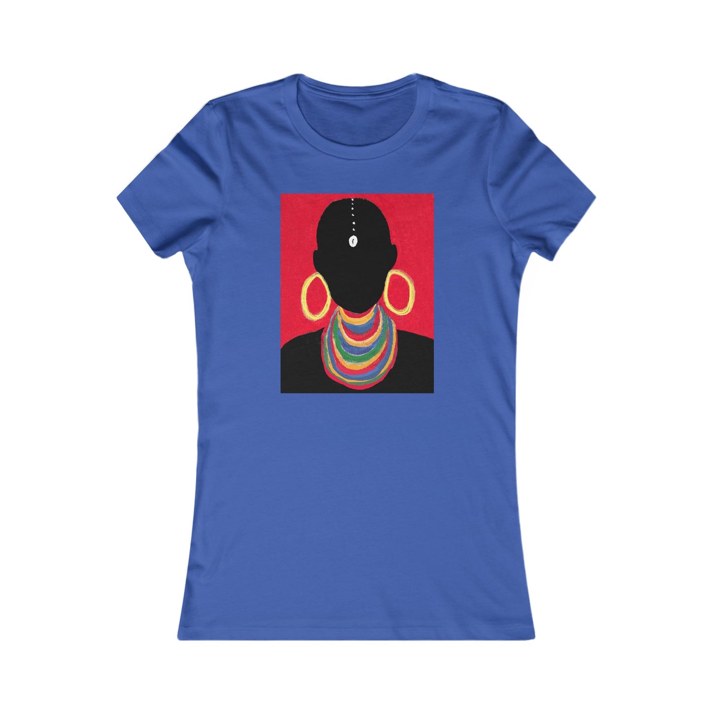 The Masai Woman Art Fitted Women's Tee