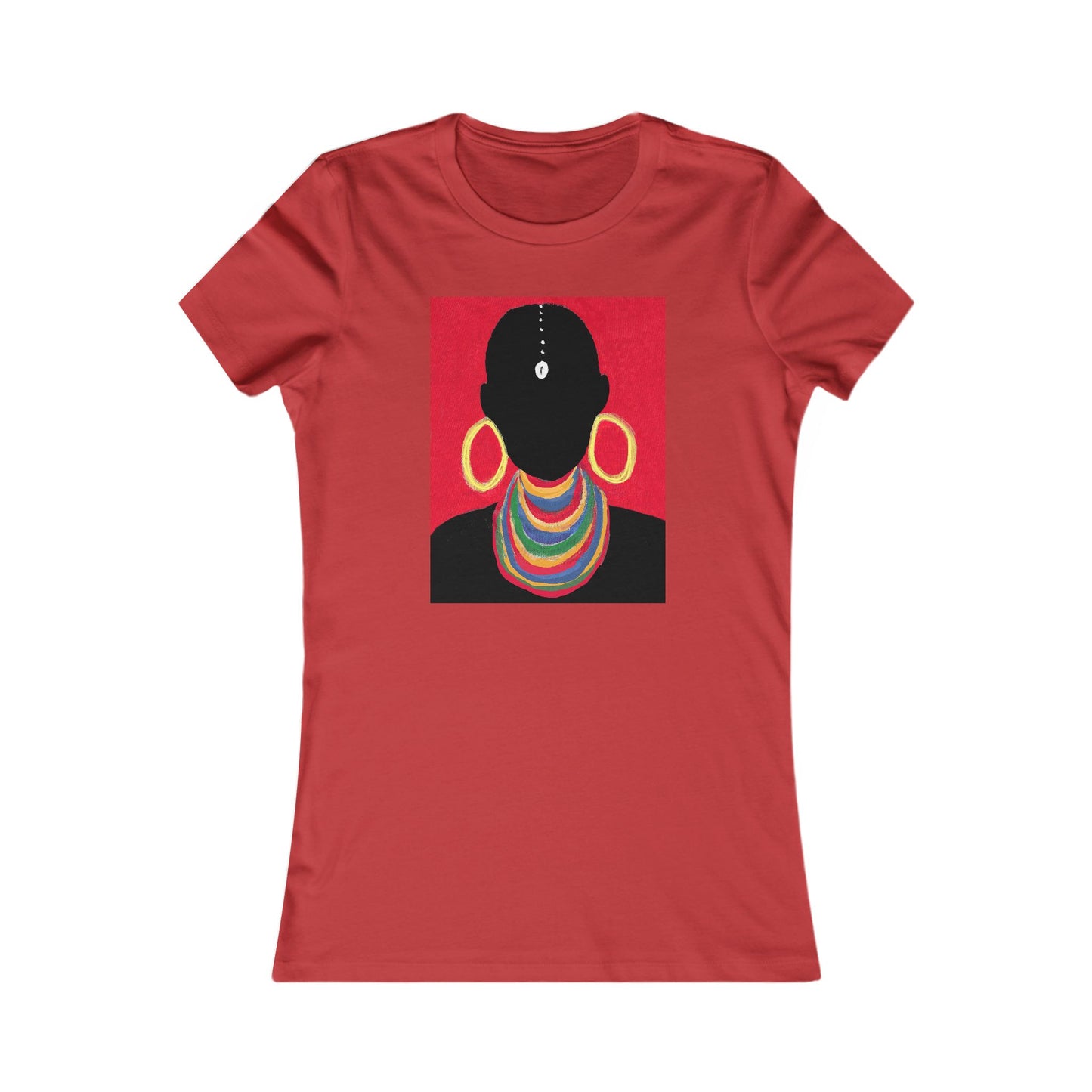 The Masai Woman Art Fitted Women's Tee