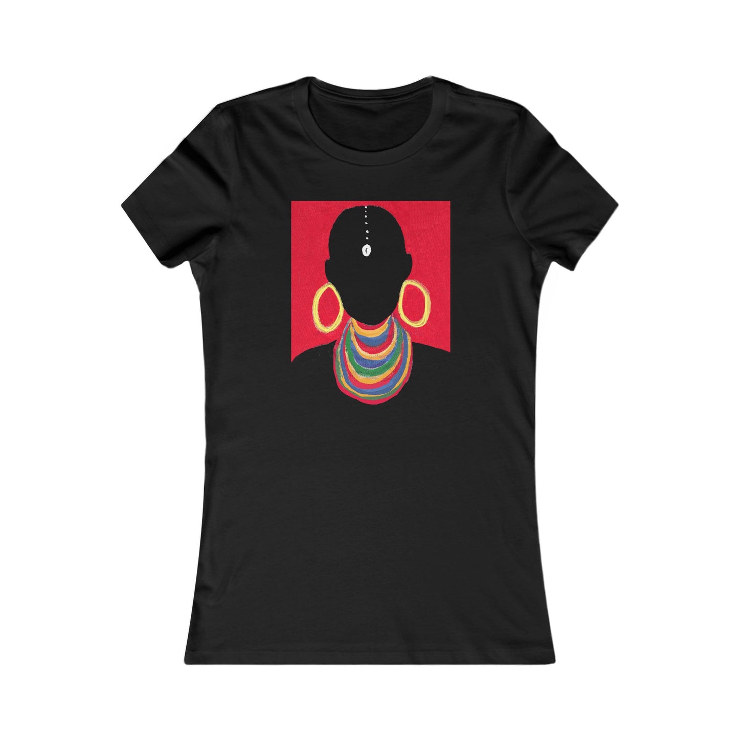 The Masai Woman Art Fitted Women's Tee