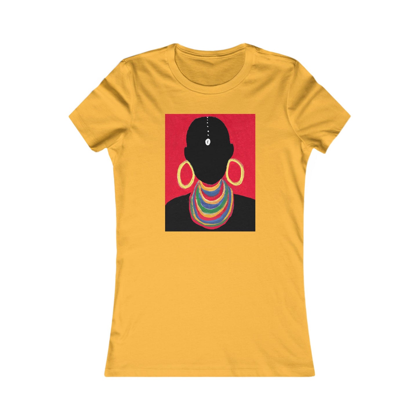 The Masai Woman Art Fitted Women's Tee