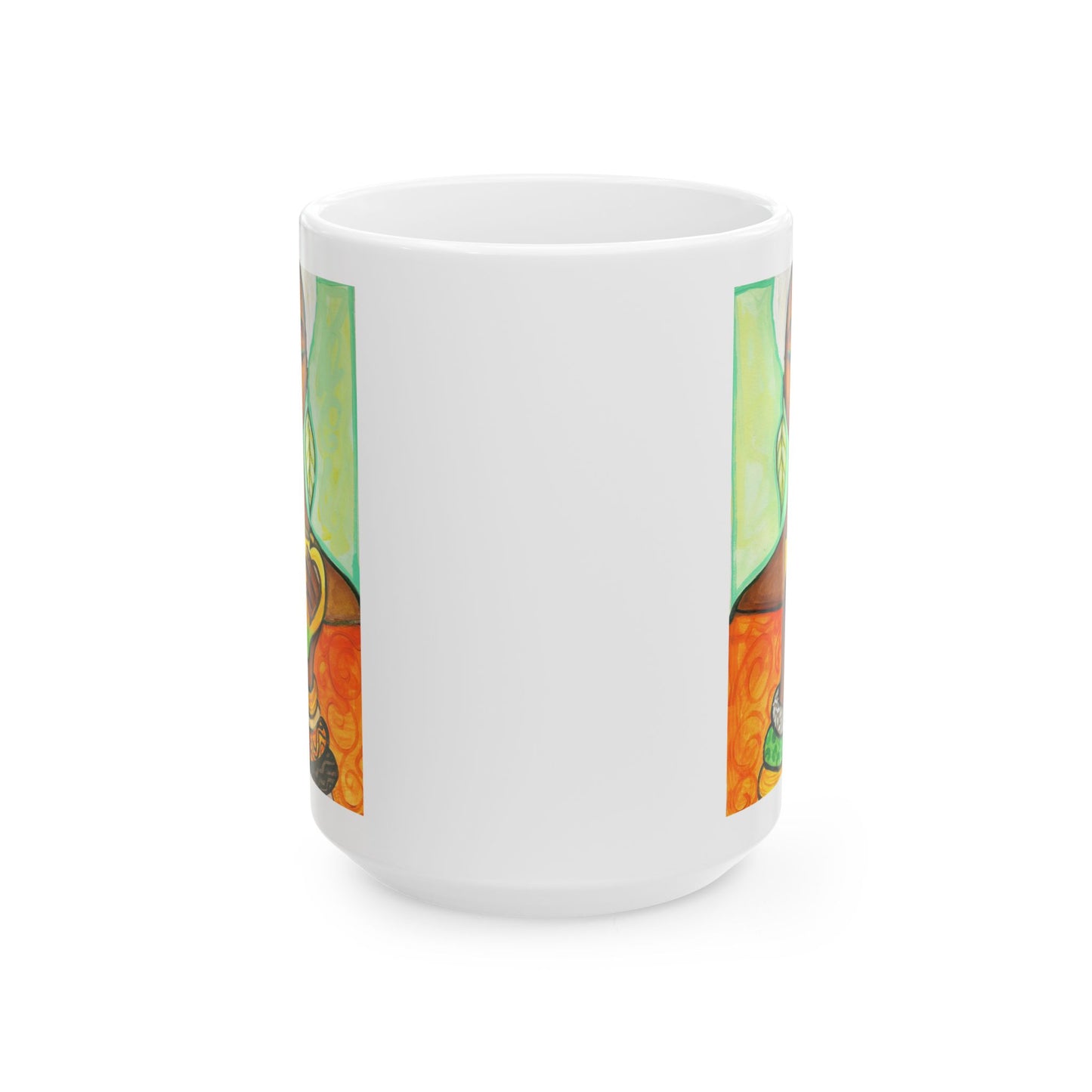 Turban and Tea Ceramic Mug, (11oz, 15oz)