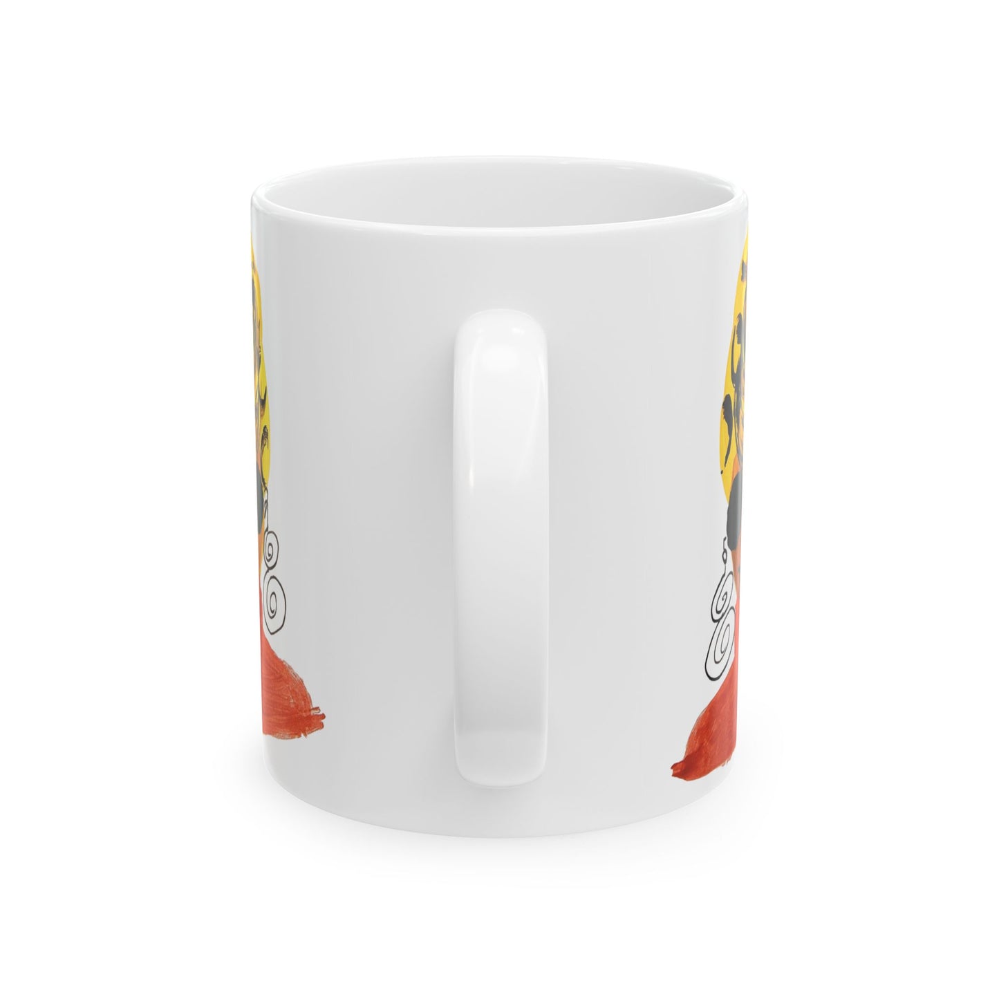 Yellow Turban Diva Ceramic Mug, (11oz, 15oz)