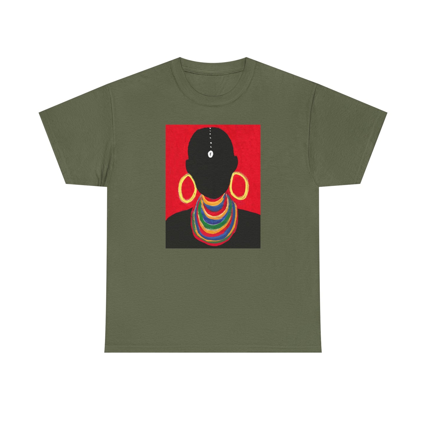 The Masai Woman Art UNISEX Adult Cotton Tee