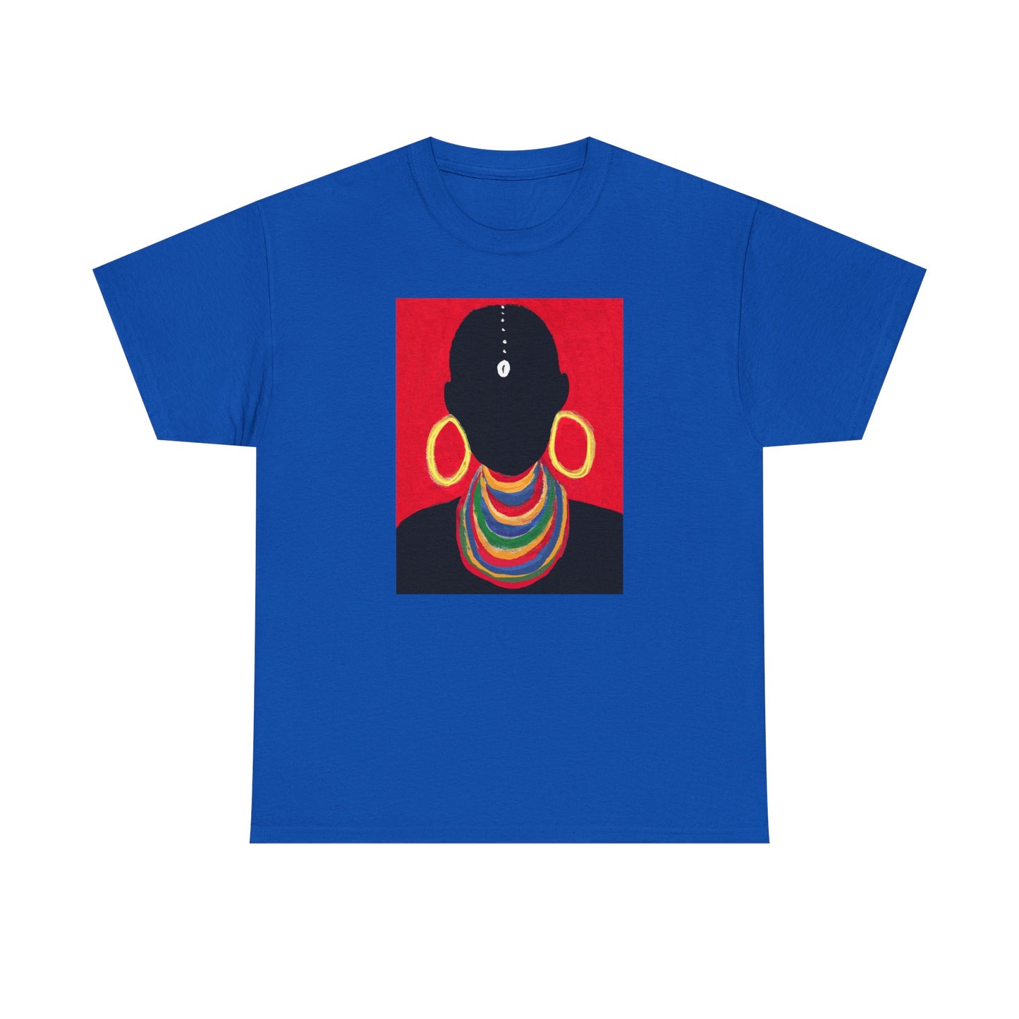 The Masai Woman Art UNISEX Adult Cotton Tee