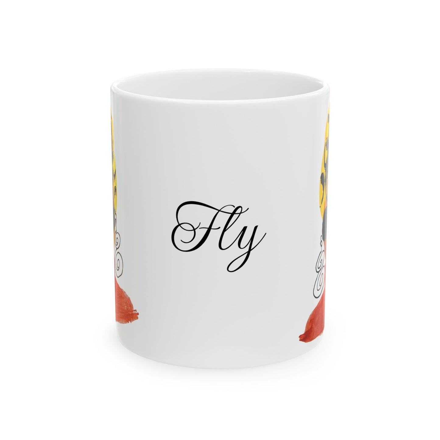 Yellow Turban Diva Ceramic Mug, (11oz, 15oz)