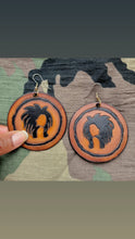 Load image into Gallery viewer, Lioness Leather Earrings