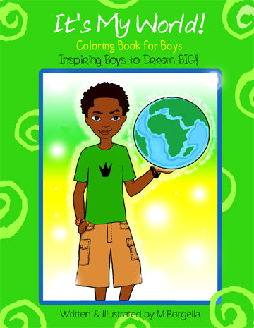 It's My World Coloring Book for Boys - Yes Lioness Arts