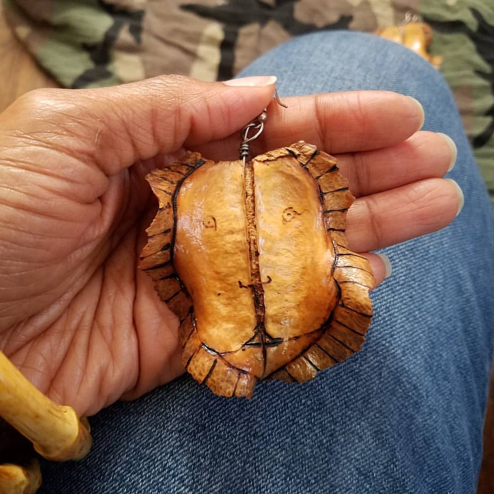 The Lion Leaf Earrings - Yes Lioness Arts