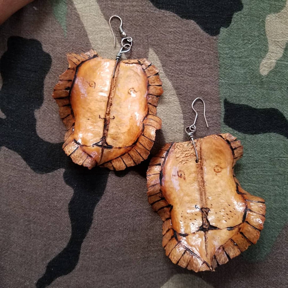 The Lion Leaf Earrings - Yes Lioness Arts