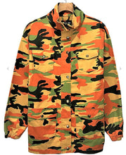 Load image into Gallery viewer, Orange Camouflage Field Jacket
