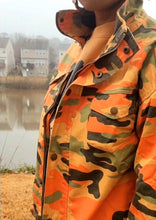 Load image into Gallery viewer, Orange Camouflage Field Jacket