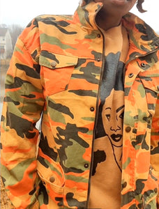 Orange Camouflage Field Jacket