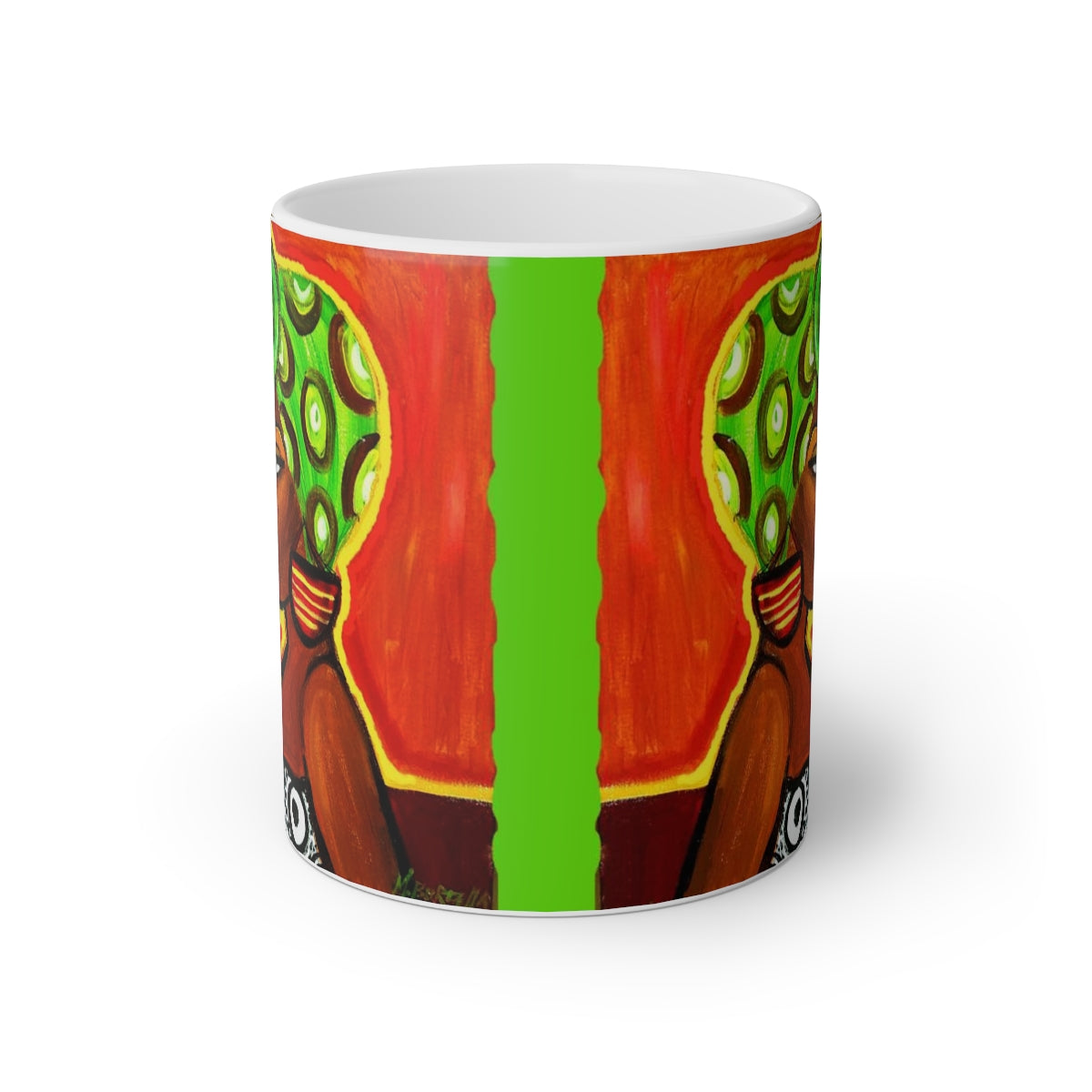 Green Turban Woman Mug - Yes Lioness Arts