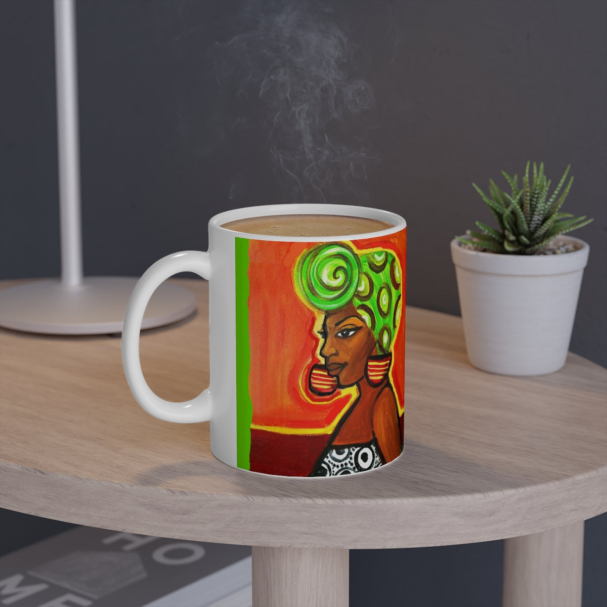 Green Turban Woman Mug - Yes Lioness Arts
