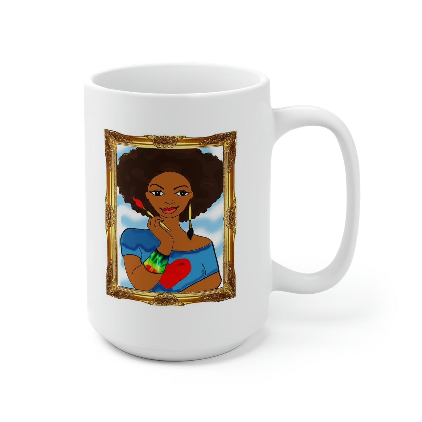 I Am a Work of Heart Ceramic Mug 15oz - Yes Lioness Arts