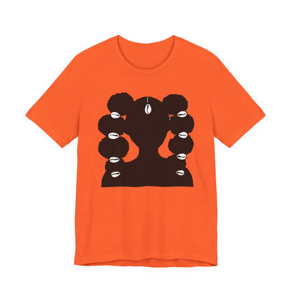 Afro Ponytails & Cowries Shells T- Shirt