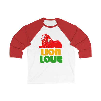 Lion Love Unisex 3\4 Sleeve Baseball Tee