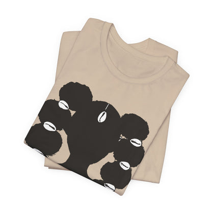 Afro Ponytails & Cowries Shells T- Shirt