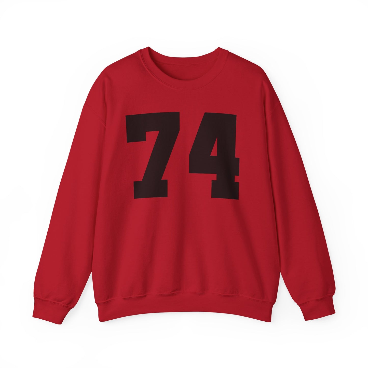 Your Birth Year Custom Unisex Heavy Blend™ Crewneck Sweatshirt Red/Black
