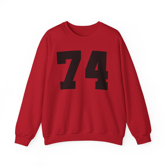 Your Birth Year Custom Unisex Heavy Blend™ Crewneck Sweatshirt Red/Black