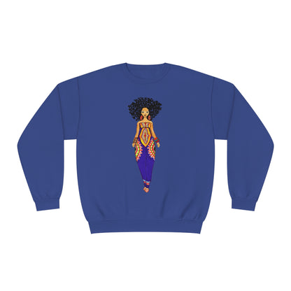 Afro Dashiki Crewneck Sweatshirt - Yes Lioness Arts