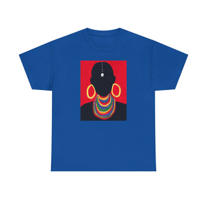 The Masai Woman Art UNISEX Adult Cotton Tee