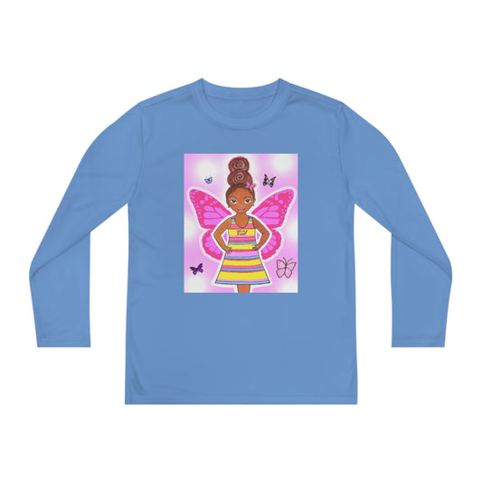 Butterfly Wishes Youth Long Sleeve T- Shirt - Yes Lioness Arts