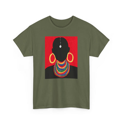 The Masai Woman Art UNISEX Adult Cotton Tee