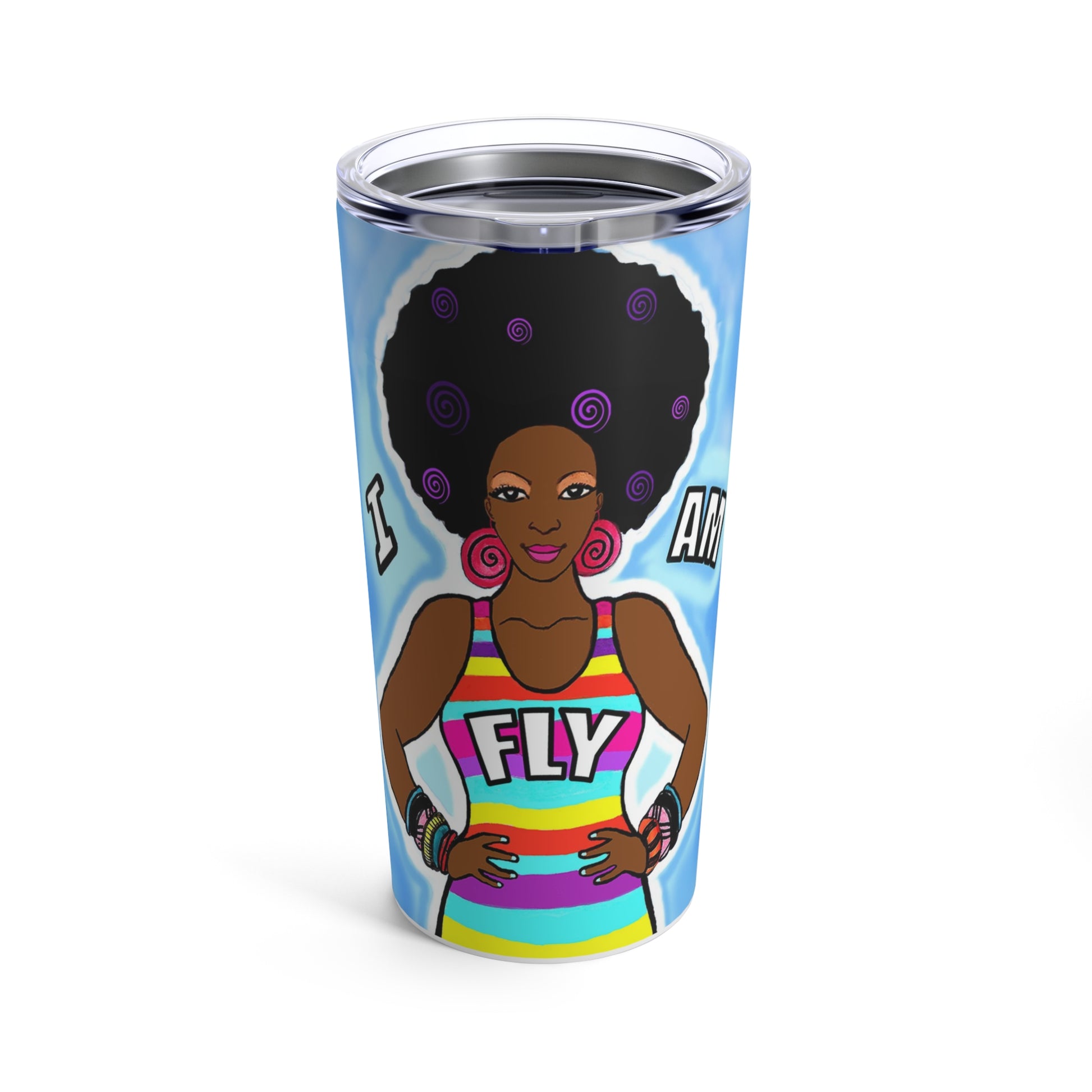 I AM FLY Tumbler 20oz - Yes Lioness Arts