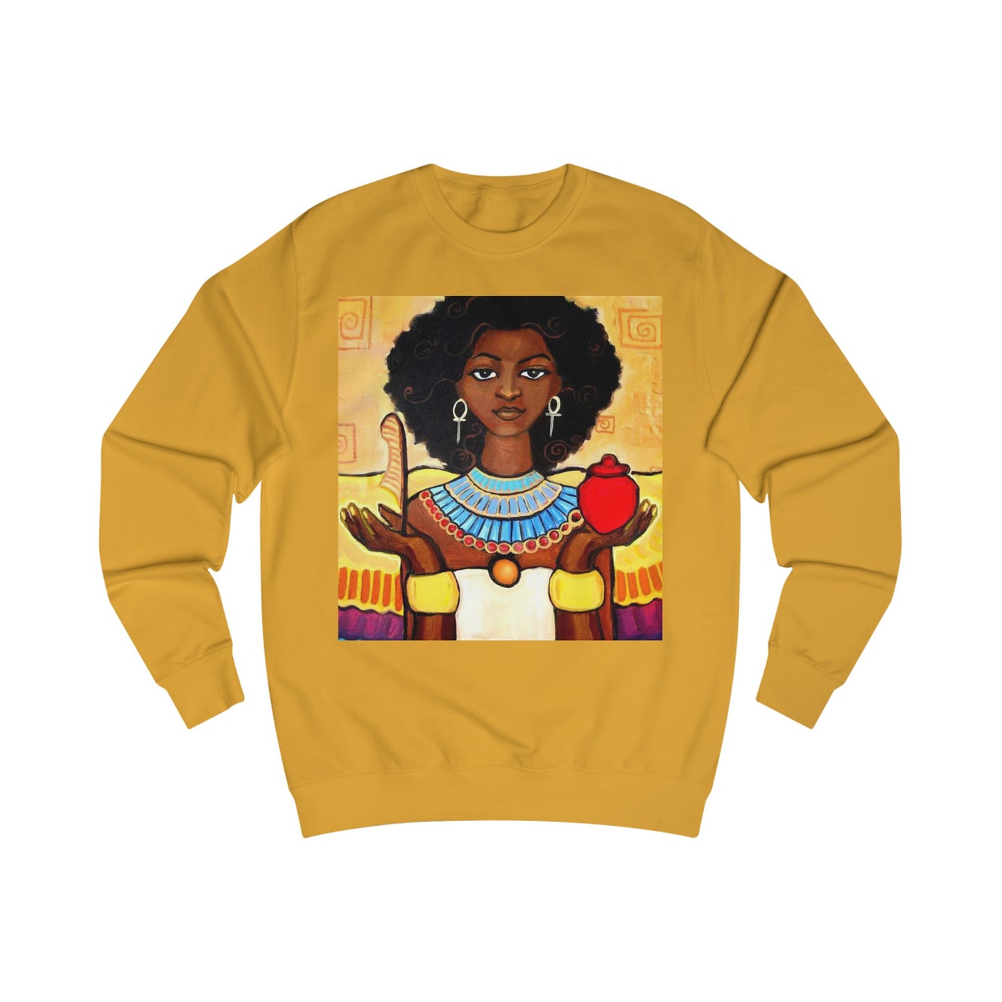 Afro Ma'at Unisex yellow Sweatshirt 