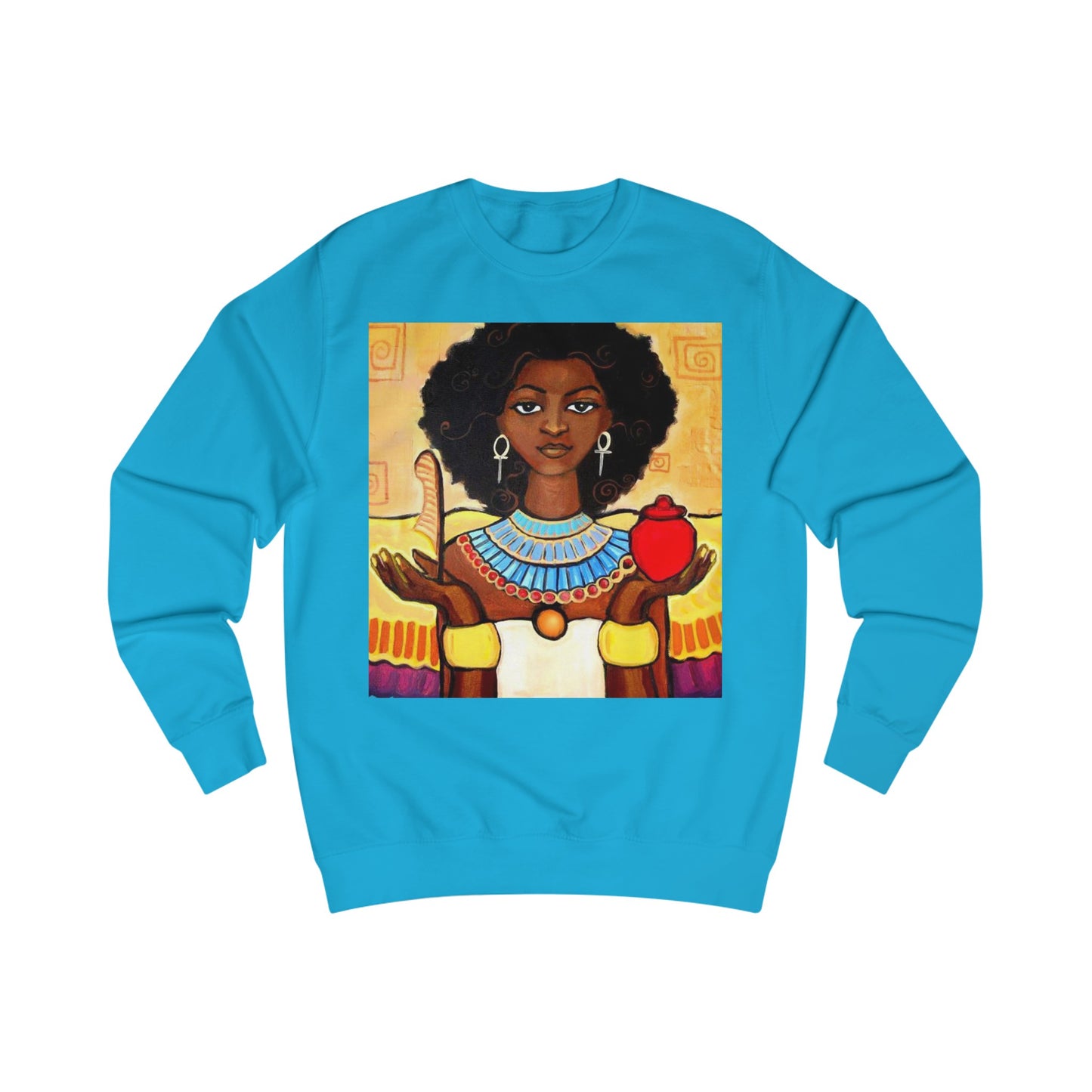 Afro Ma'at Unisex blue Sweatshirt 