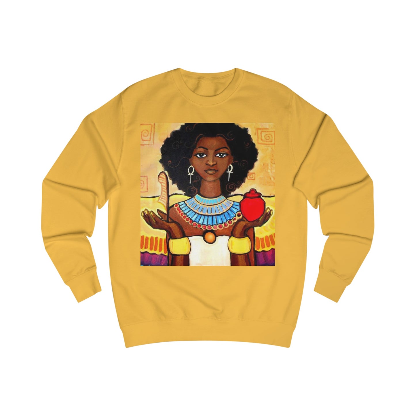 Afro Ma'at Unisex yellow Sweatshirt 