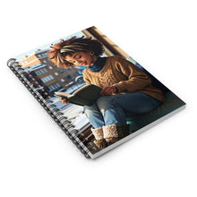 Load image into Gallery viewer, Autumn Girl 2 Spiral Notebook - Ruled Line