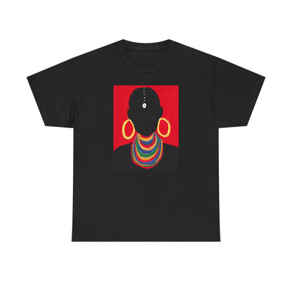 The Masai Woman Art UNISEX Adult Cotton Tee