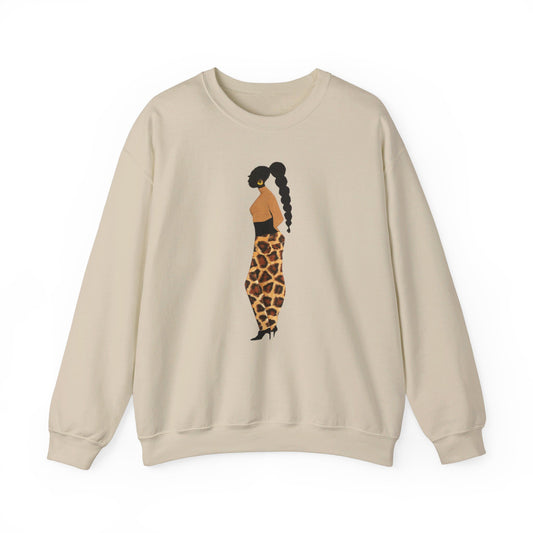 Leopard Pony Crewneck Sweatshirt - Yes Lioness Arts