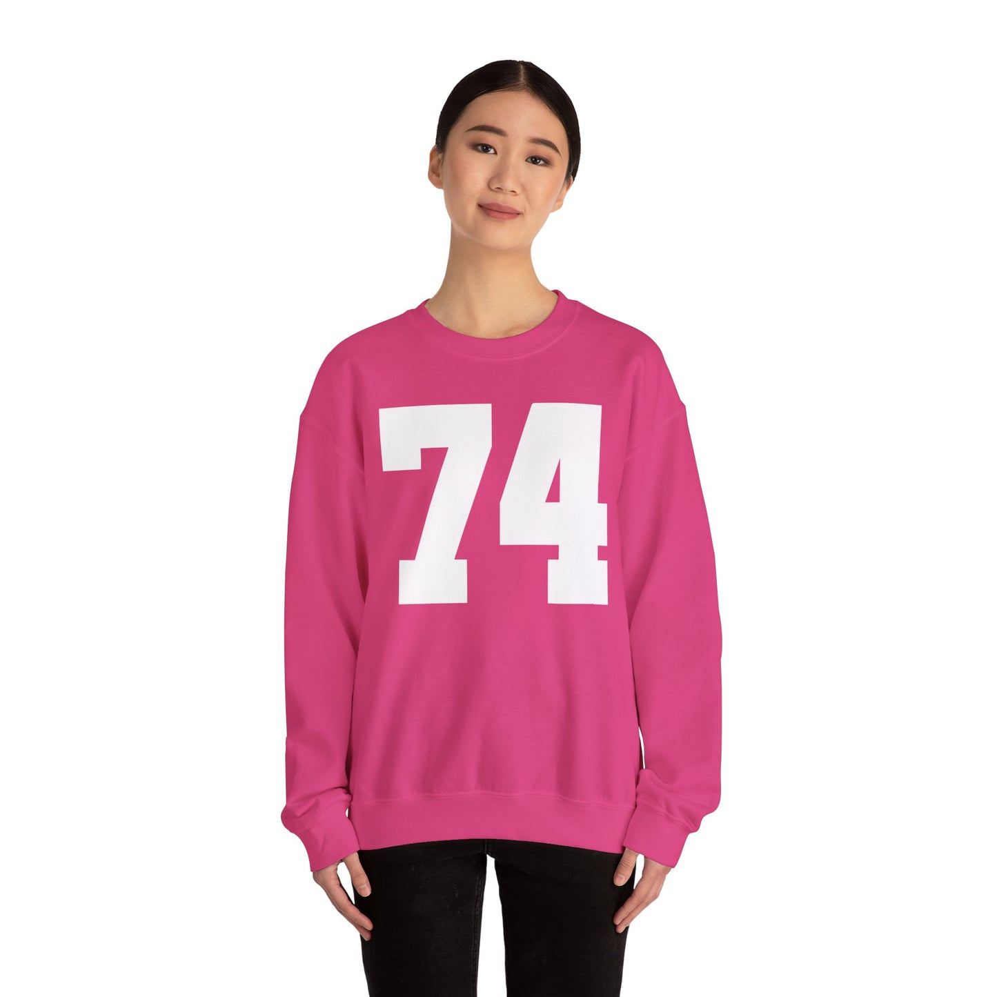 Copy of My Birth Year Custom Unisex Heavy Blend™ Crewneck Sweatshirt Fuschia/White