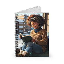 Load image into Gallery viewer, Autumn Girl 2 Spiral Notebook - Ruled Line