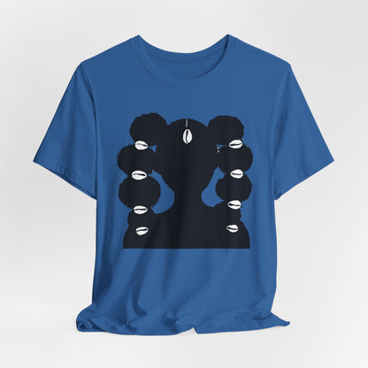 Afro Ponytails & Cowries Shells T- Shirt