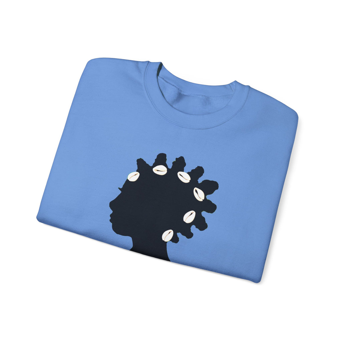 Bantu Knots Cowrie Shells Crewneck Sweatshirt