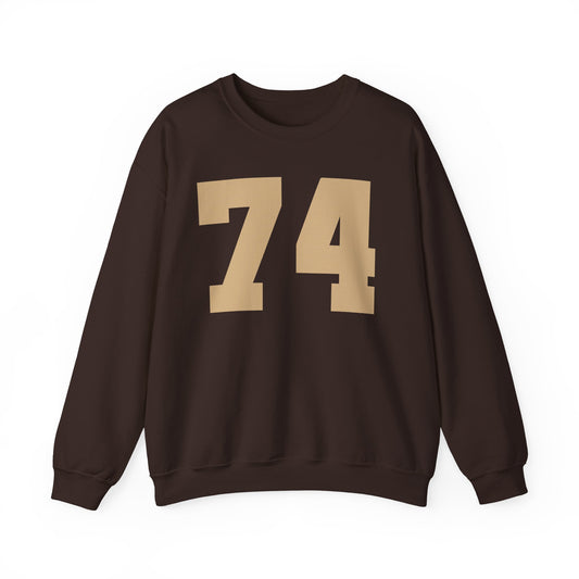 My Birth Year Custom Unisex Heavy Blend™ Crewneck Sweatshirt Chocolate Brown/Khaki