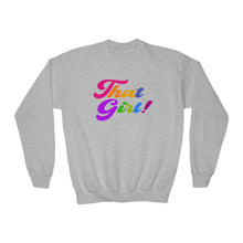 Load image into Gallery viewer, &quot;THAT GIRL&quot; Youth Crewneck Sweatshirt