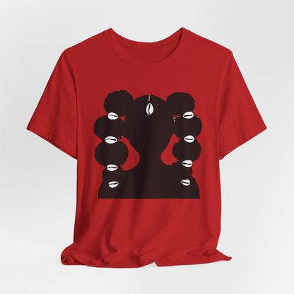 Afro Ponytails & Cowries Shells T- Shirt