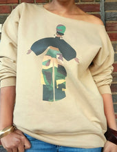 Load image into Gallery viewer, Camo Cargo Queen Off the Shoulder Sweatshirt